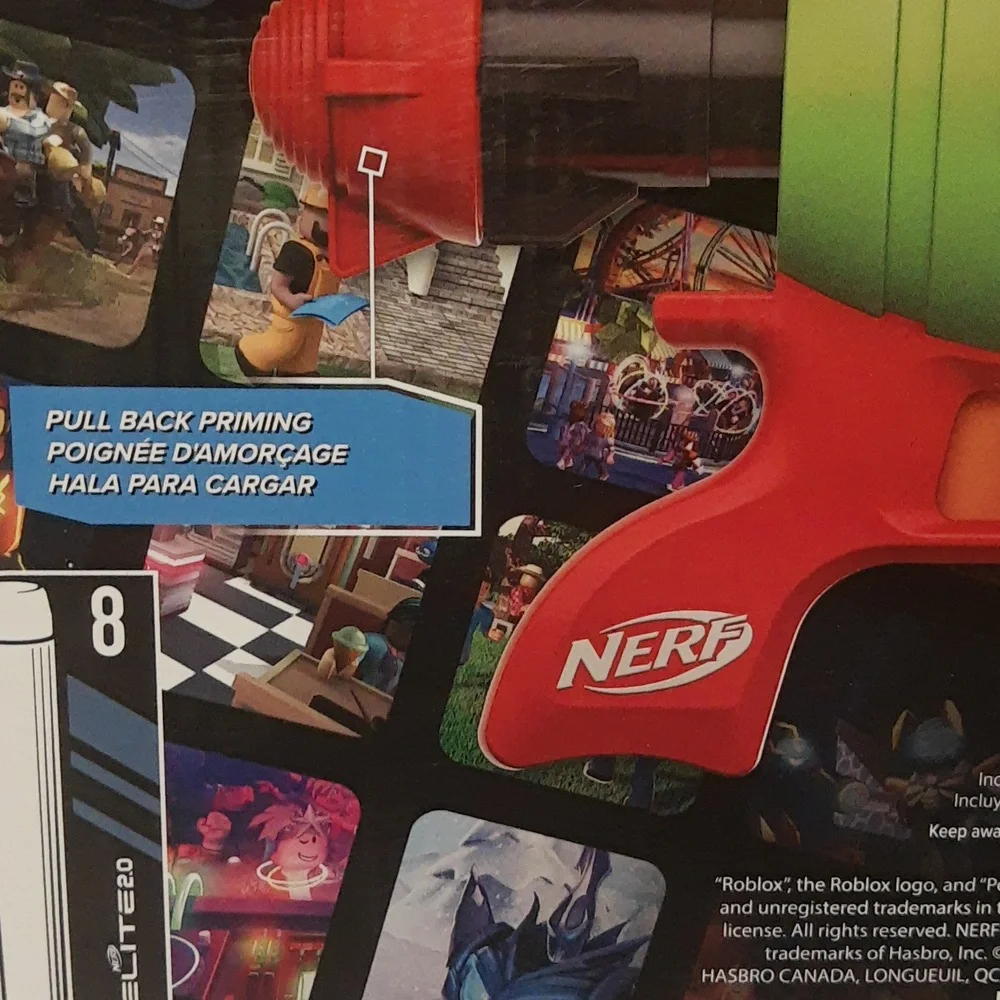 NERF ROBLOX Spacelock Ray Blaster Toy Dart Launcher Water Pump And Spray SEALED